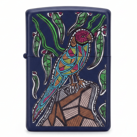 Zippo Navy Blue Metal Lighter with John Smith Gumbula Artwork Design, Refillable Flip - Top (6×4 cm) - Al Kabayel Discount CentreZippo Navy Blue Metal Lighter with John Smith Gumbula Artwork Design, Refillable Flip - Top (6×4 cm)LightersZIPPOAl Kabayel Discount Centre