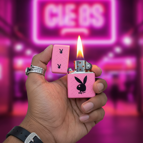 Zippo Pink Flip Top Refillable Metal Lighter Playboy Inspired Design Stylish Gift 6×4 cm - Al Kabayel Discount CentreZippo Pink Flip Top Refillable Metal Lighter Playboy Inspired Design Stylish Gift 6×4 cmLightersZIPPOAl Kabayel Discount Centre