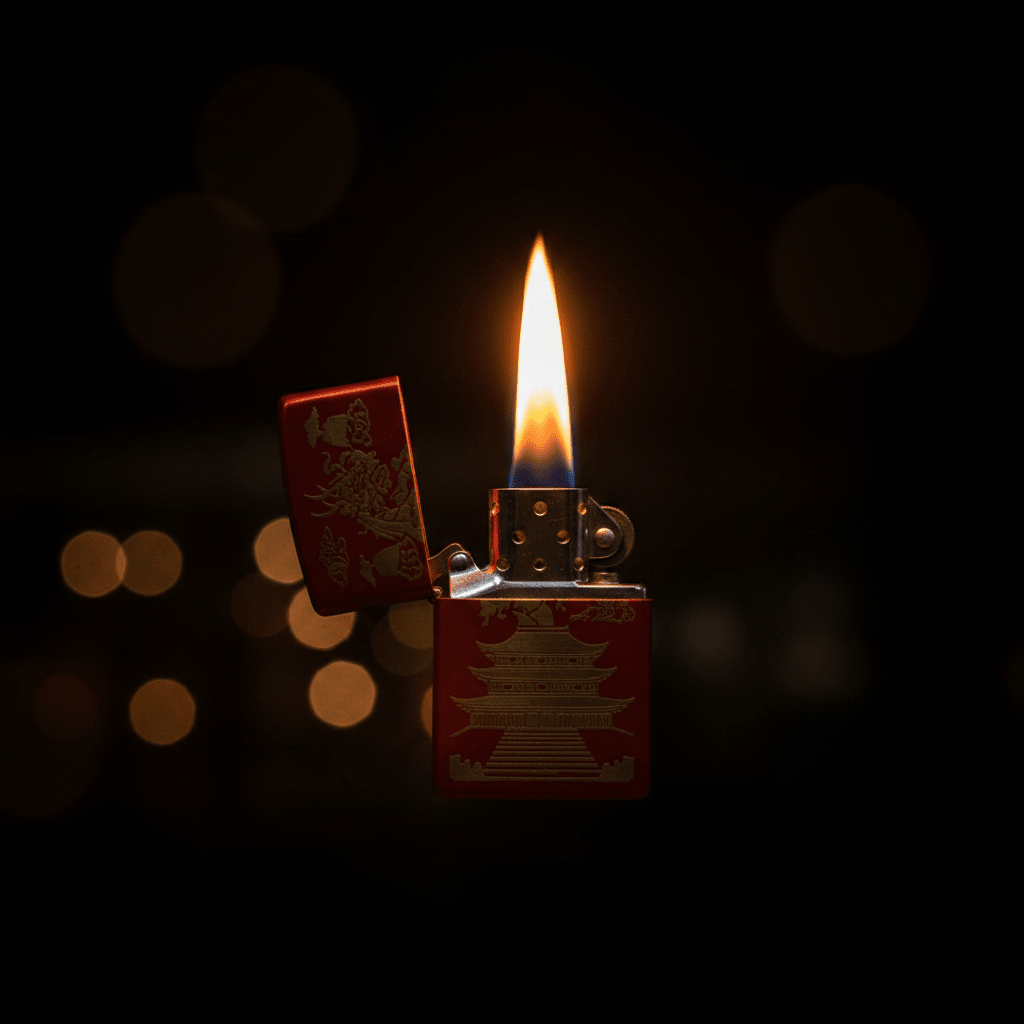 Zippo Red Metal Lighter with Rose Gothic Artwork Design, Flip - Top Refillable (6×4 cm) - Al Kabayel Discount CentreZippo Red Metal Lighter with Rose Gothic Artwork Design, Flip - Top Refillable (6×4 cm)LightersZIPPOAl Kabayel Discount Centre
