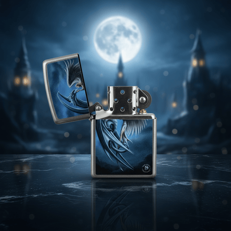 Zippo Silver Flip Top Refillable Metal Lighter Anne Stokes Collection Design Fantasy Art 6×4 cm - Al Kabayel Discount CentreZippo Silver Flip Top Refillable Metal Lighter Anne Stokes Collection Design Fantasy Art 6×4 cmLightersZIPPOAl Kabayel Discount Centre