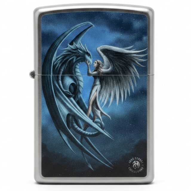 Zippo Silver Flip Top Refillable Metal Lighter Anne Stokes Collection Design Fantasy Art 6×4 cm - Al Kabayel Discount CentreZippo Silver Flip Top Refillable Metal Lighter Anne Stokes Collection Design Fantasy Art 6×4 cmLightersZIPPOAl Kabayel Discount Centre