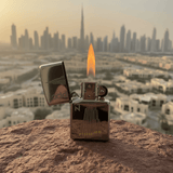 Zippo Silver Flip Top Refillable Metal Lighter Burj Khalifa Skyline Design Windproof 6×4 cm - Al Kabayel Discount CentreZippo Silver Flip Top Refillable Metal Lighter Burj Khalifa Skyline Design Windproof 6×4 cmLightersZIPPOAl Kabayel Discount Centre