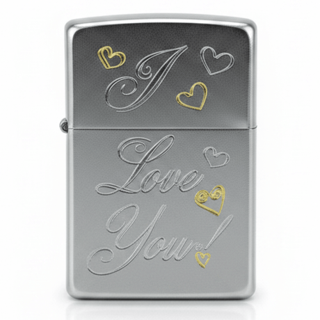 Zippo Silver Flip Top Refillable Metal Lighter I Love You Text Design Gift Idea 6×4 cm - Al Kabayel Discount CentreZippo Silver Flip Top Refillable Metal Lighter I Love You Text Design Gift Idea 6×4 cmLightersZIPPOAl Kabayel Discount Centre