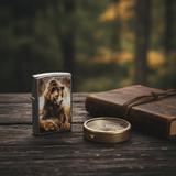Zippo Silver Flip Top Refillable Metal Lighter Mazzi Bear Artwork Windproof Pocket Lighter 6×4 cm - Al Kabayel Discount CentreZippo Silver Flip Top Refillable Metal Lighter Mazzi Bear Artwork Windproof Pocket Lighter 6×4 cmLightersZIPPOAl Kabayel Discount Centre