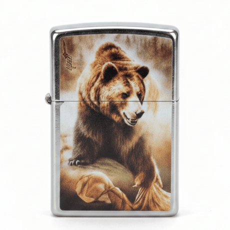 Zippo Silver Flip Top Refillable Metal Lighter Mazzi Bear Artwork Windproof Pocket Lighter 6×4 cm - Al Kabayel Discount CentreZippo Silver Flip Top Refillable Metal Lighter Mazzi Bear Artwork Windproof Pocket Lighter 6×4 cmLightersZIPPOAl Kabayel Discount Centre
