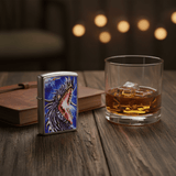 Zippo Silver Flip Top Refillable Metal Lighter Mazzi Dragon Design Windproof Durable Build 6×4 cm - Al Kabayel Discount CentreZippo Silver Flip Top Refillable Metal Lighter Mazzi Dragon Design Windproof Durable Build 6×4 cmLightersZIPPOAl Kabayel Discount Centre