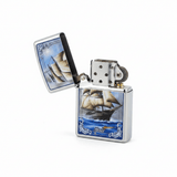 Zippo Silver Flip Top Refillable Metal Lighter Mazzi Tall Ship Artwork Windproof 6×4 cm - Al Kabayel Discount CentreZippo Silver Flip Top Refillable Metal Lighter Mazzi Tall Ship Artwork Windproof 6×4 cmLightersZIPPOAl Kabayel Discount Centre