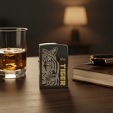 Zippo Silver Flip Top Refillable Metal Lighter Save The Tiger Artwork Wildlife Theme 6×4 cm - Al Kabayel Discount CentreZippo Silver Flip Top Refillable Metal Lighter Save The Tiger Artwork Wildlife Theme 6×4 cmLightersZIPPOAl Kabayel Discount Centre