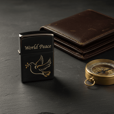 Zippo Silver Flip Top Refillable Metal Lighter World Peace Text Design Giftable 6×4 cm - Al Kabayel Discount CentreZippo Silver Flip Top Refillable Metal Lighter World Peace Text Design Giftable 6×4 cmLightersZIPPOAl Kabayel Discount Centre