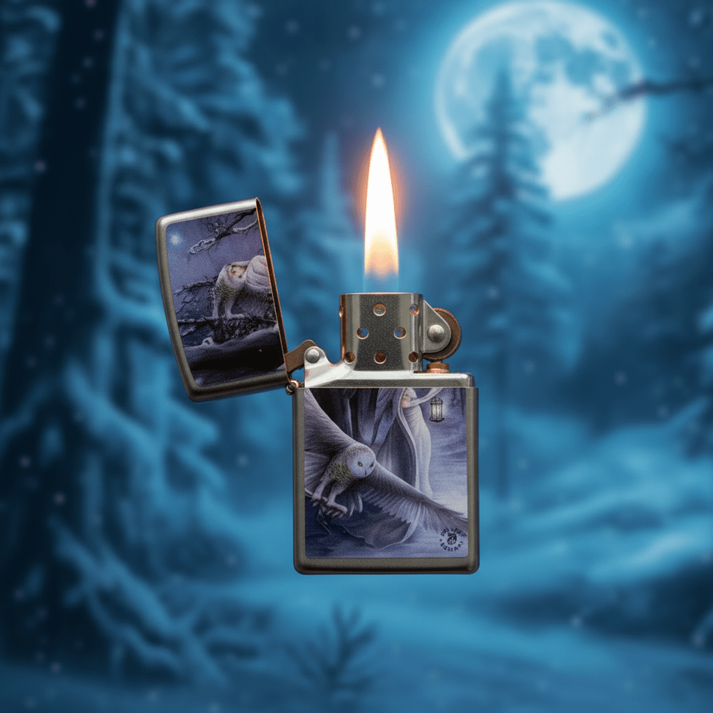 Zippo Silver Metal Lighter with Anne Stokes Fantasy Collection Design Flip - Top Refillable (6×4 cm) - Al Kabayel Discount CentreZippo Silver Metal Lighter with Anne Stokes Fantasy Collection Design Flip - Top Refillable (6×4 cm)LightersZIPPOAl Kabayel Discount Centre