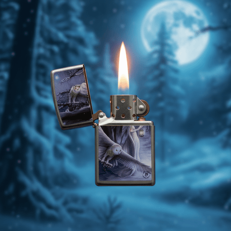 Zippo Silver Metal Lighter with Anne Stokes Fantasy Collection Design Flip - Top Refillable (6×4 cm) - Al Kabayel Discount CentreZippo Silver Metal Lighter with Anne Stokes Fantasy Collection Design Flip - Top Refillable (6×4 cm)LightersZIPPOAl Kabayel Discount Centre