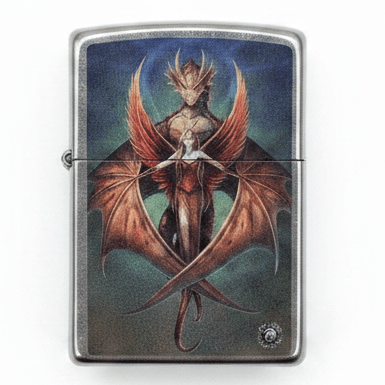 Zippo Silver Metal Lighter with Anne Stokes Fantasy Collection Design , Windproof Flip - Top (6×4 cm) - Al Kabayel Discount CentreZippo Silver Metal Lighter with Anne Stokes Fantasy Collection Design , Windproof Flip - Top (6×4 cm)LightersZIPPOAl Kabayel Discount Centre