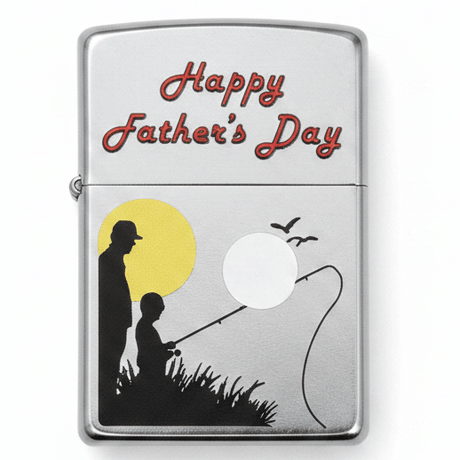 Zippo Silver Metal Lighter with Father’s Day Message Text Design, Flip - Top Refillable Gift Style (6×4 cm) - Al Kabayel Discount CentreZippo Silver Metal Lighter with Father’s Day Message Text Design, Flip - Top Refillable Gift Style (6×4 cm)LightersZIPPOAl Kabayel Discount Centre