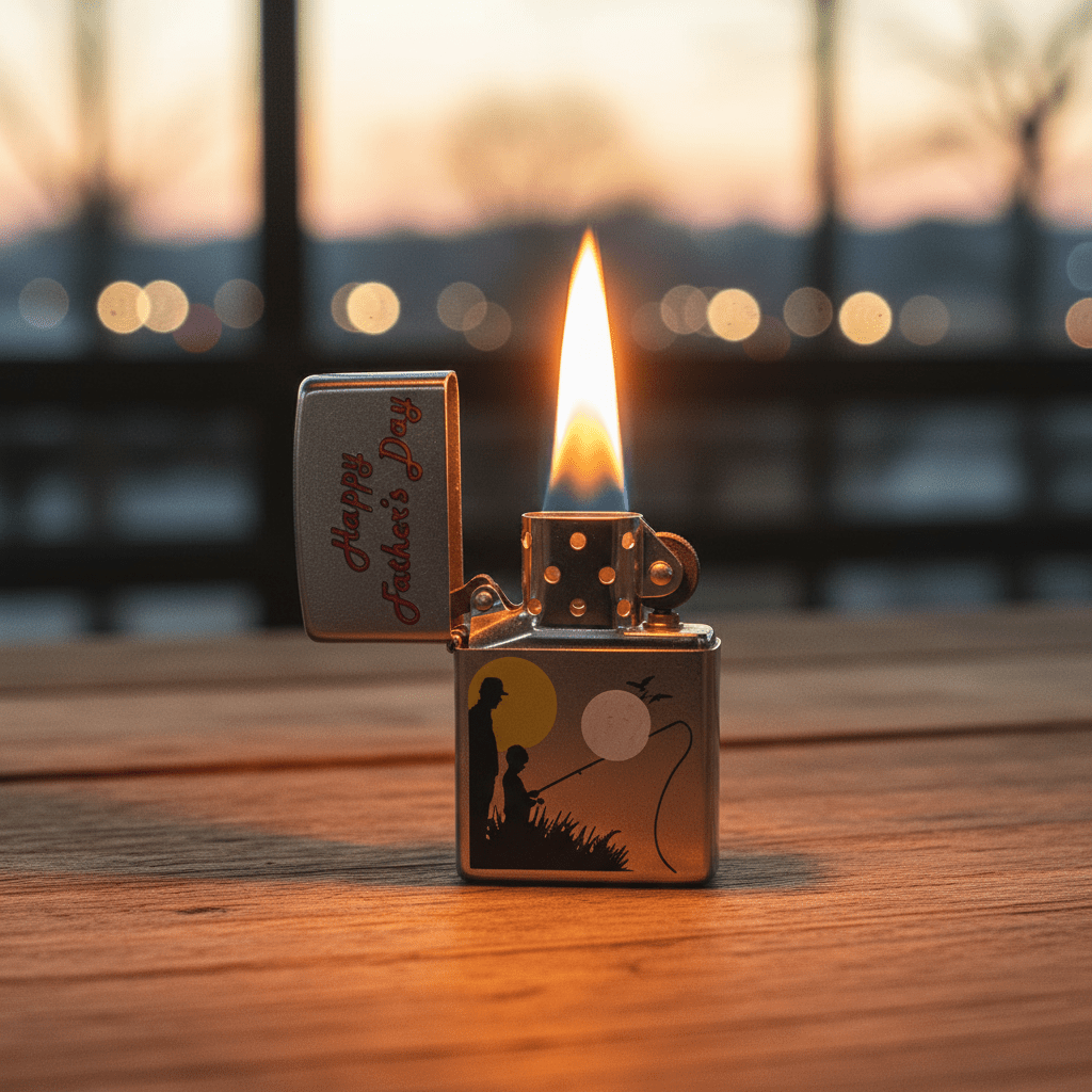 Zippo Silver Metal Lighter with Father’s Day Message Text Design, Flip - Top Refillable Gift Style (6×4 cm) - Al Kabayel Discount CentreZippo Silver Metal Lighter with Father’s Day Message Text Design, Flip - Top Refillable Gift Style (6×4 cm)LightersZIPPOAl Kabayel Discount Centre