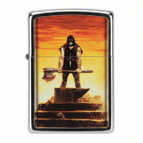 Zippo Silver Metal Lighter with Frank Frazetta “The Execution” Artwork, Flip - Top Refillable (6×4 cm) - Al Kabayel Discount CentreZippo Silver Metal Lighter with Frank Frazetta “The Execution” Artwork, Flip - Top Refillable (6×4 cm)LightersZIPPOAl Kabayel Discount Centre