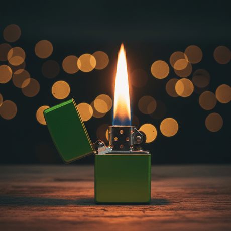 Zippo Solid Green Metal Flip - Top Refillable Pocket Lighter, Classic Windproof Design (6×4 cm) - Al Kabayel Discount CentreZippo Solid Green Metal Flip - Top Refillable Pocket Lighter, Classic Windproof Design (6×4 cm)LightersZIPPOAl Kabayel Discount Centre