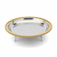 Zolten Gold & Silver Stainless Steel Round Footed Serving Tray - 35cm - Al Kabayel Discount CentreZolten Gold & Silver Stainless Steel Round Footed Serving Tray - 35cmServing TraysZOLTENAl Kabayel Discount Centre