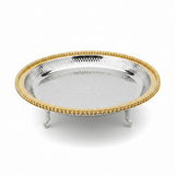 Zolten Gold & Silver Stainless Steel Round Footed Serving Tray - 35cm - Al Kabayel Discount CentreZolten Gold & Silver Stainless Steel Round Footed Serving Tray - 35cmServing TraysZOLTENAl Kabayel Discount Centre