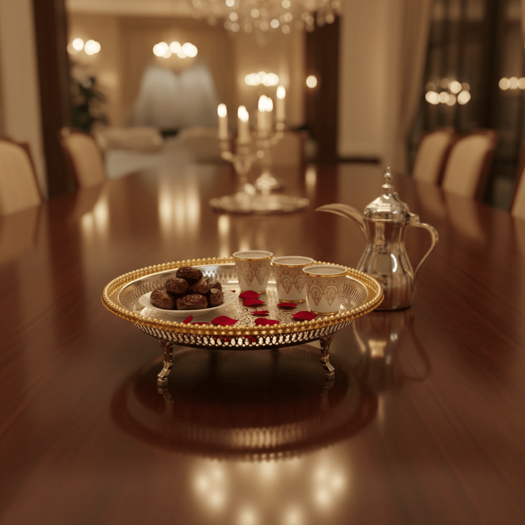 Zolten Gold & Silver Stainless Steel Round Footed Serving Tray - 35cm - Al Kabayel Discount CentreZolten Gold & Silver Stainless Steel Round Footed Serving Tray - 35cmServing TraysZOLTENAl Kabayel Discount Centre
