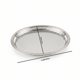 Zolten Silver Stainless Steel Oval Serving Tray - 45×32cm - Al Kabayel Discount CentreZolten Silver Stainless Steel Oval Serving Tray - 45×32cmServing TraysZOLTENAl Kabayel Discount Centre