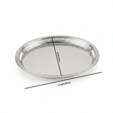 Zolten Silver Stainless Steel Oval Serving Tray - 60×44cm - Al Kabayel Discount CentreZolten Silver Stainless Steel Oval Serving Tray - 60×44cmServing TraysZOLTENAl Kabayel Discount Centre